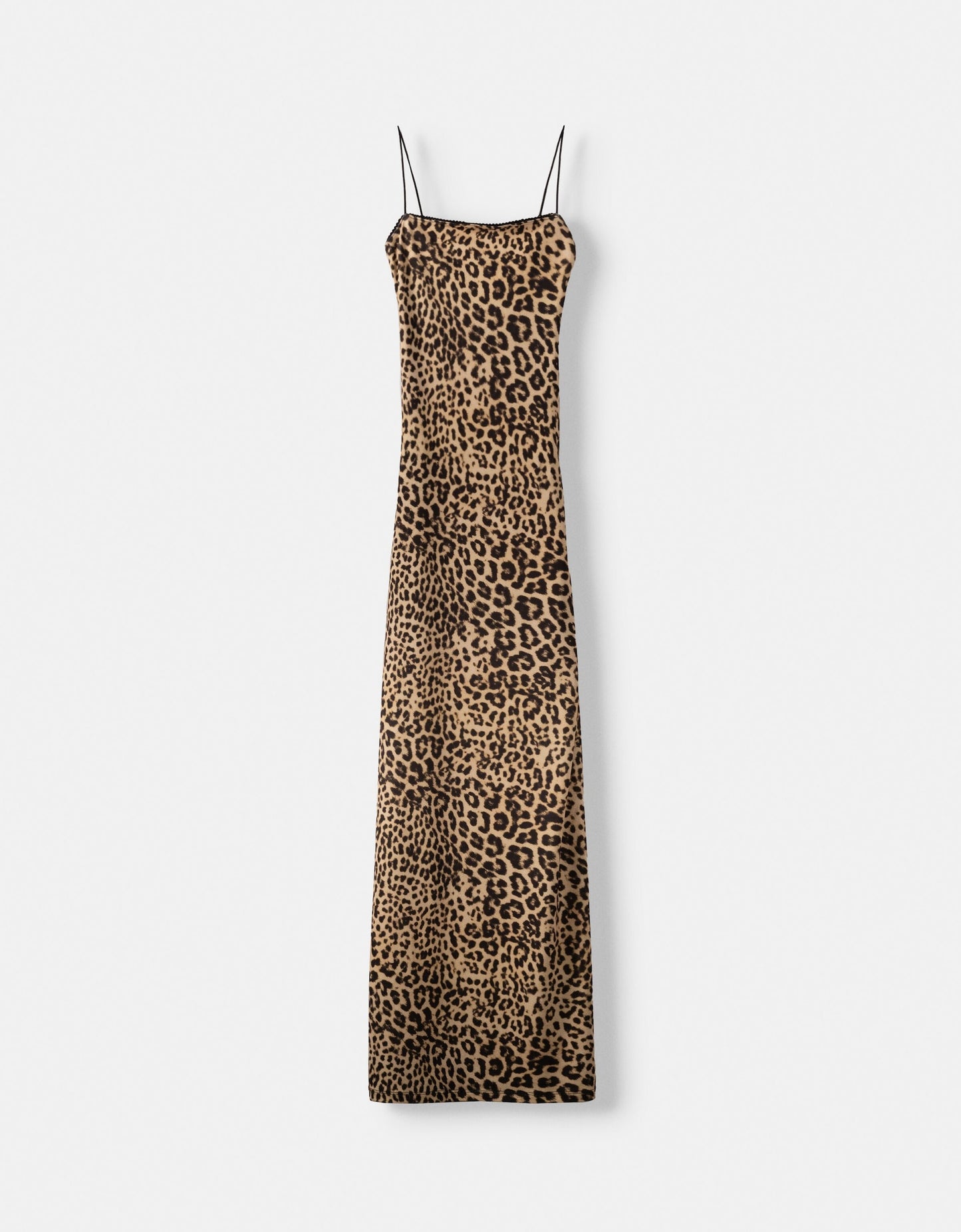 Leopard print midi dress