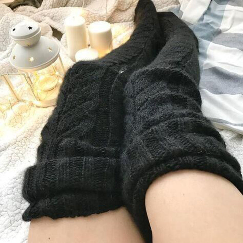 Soft Warm Over Knee Extra Long Knitted Socks