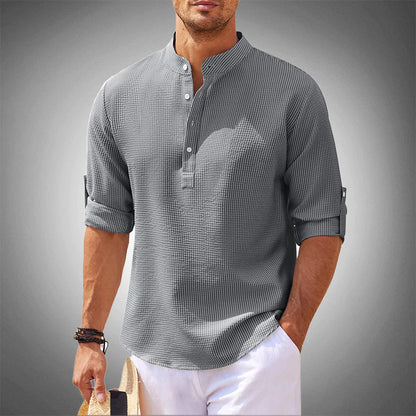 Charleston Premium Henley Shirt - Fall Men's Fashion