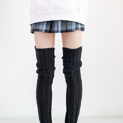 Soft Warm Over Knee Extra Long Knitted Socks