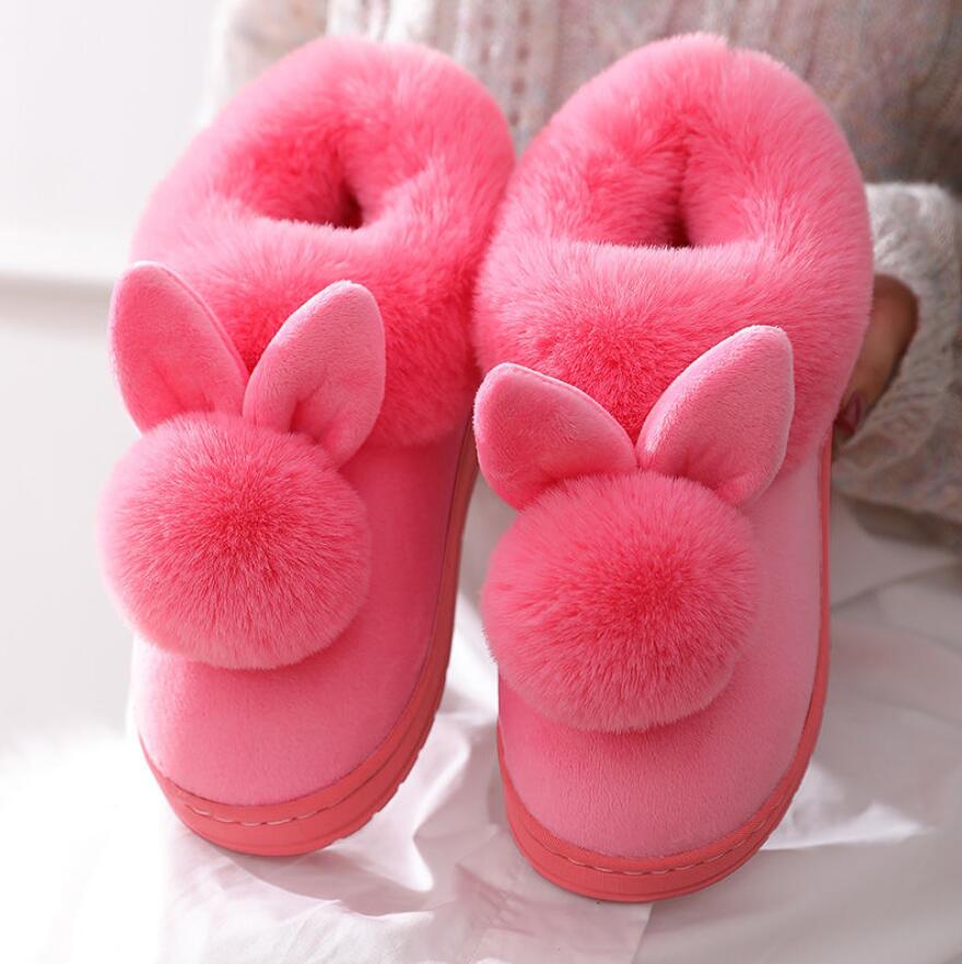 Fluffy Bunny Slippers